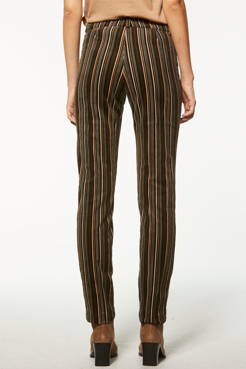 Velvet striped pants 2025