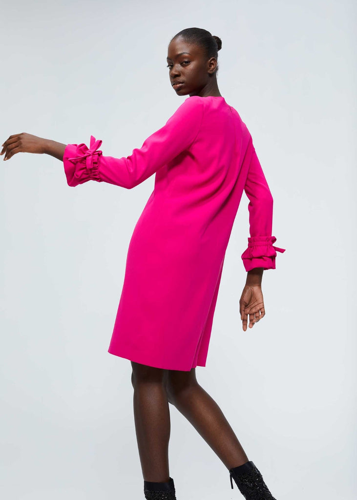 Robe à poignets smockés
