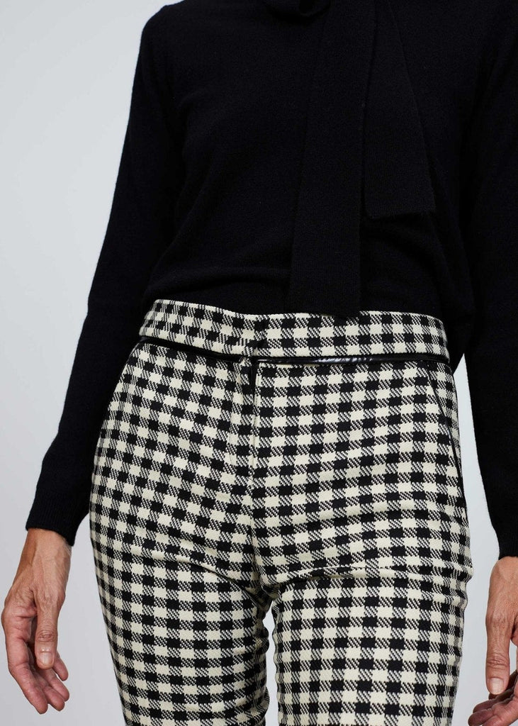 Pantalon à carreaux - NOIR