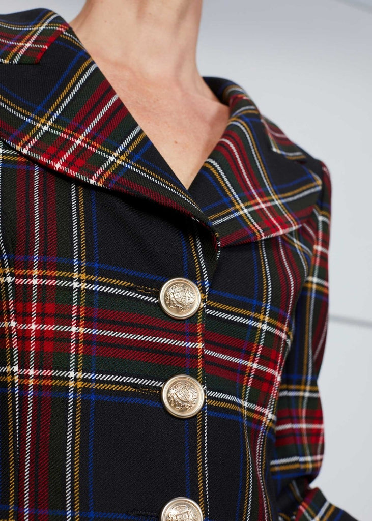 Robe tartan - NOIR