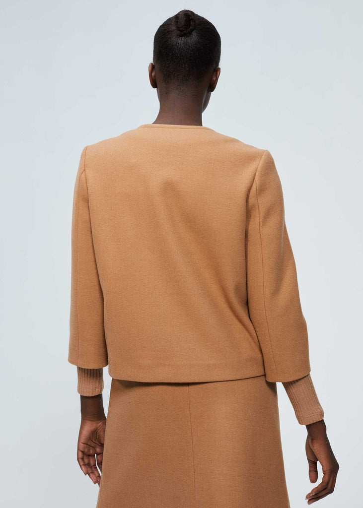 Veste à boutons vison