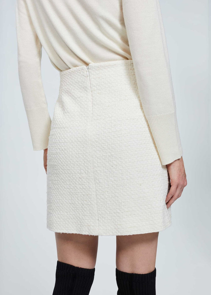 Jupe courte en tweed