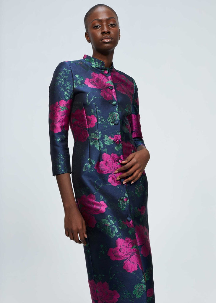 Robe longue fleurie