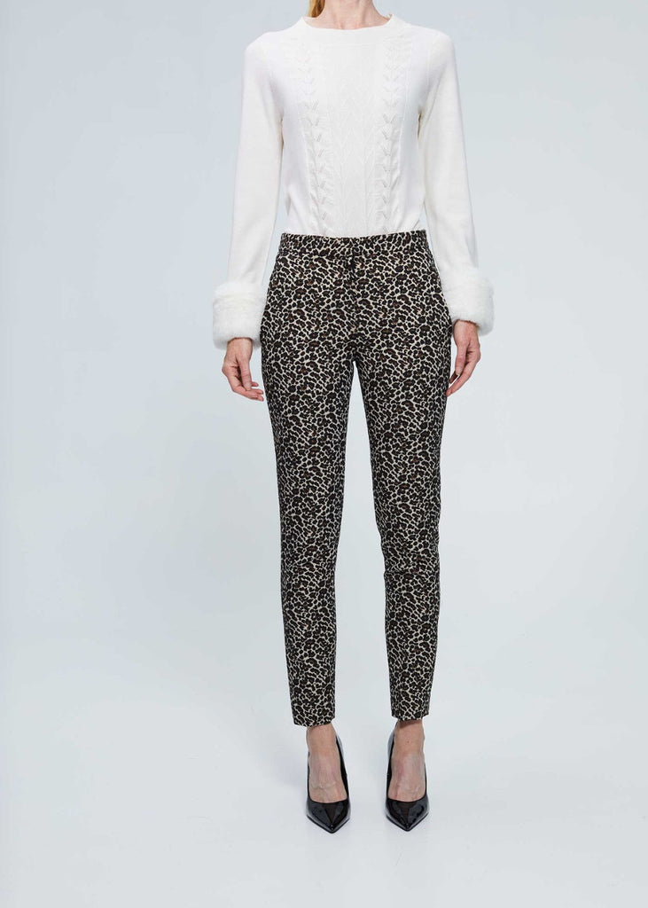 Pantalon imprimé léopard