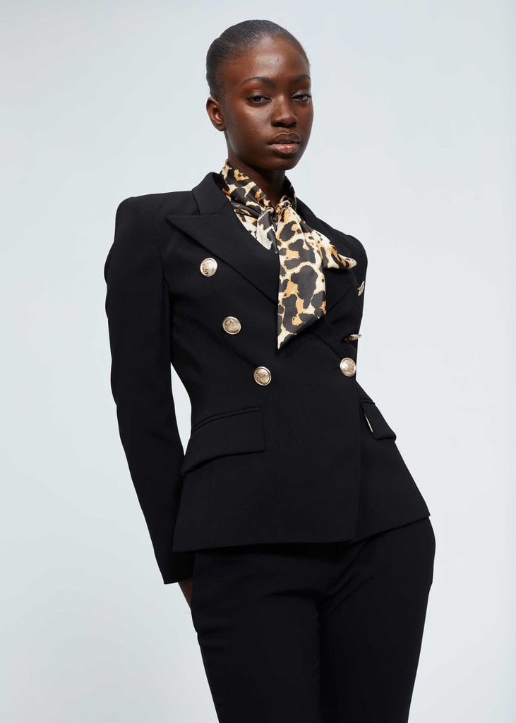 Blouse satinée imprimé léopard