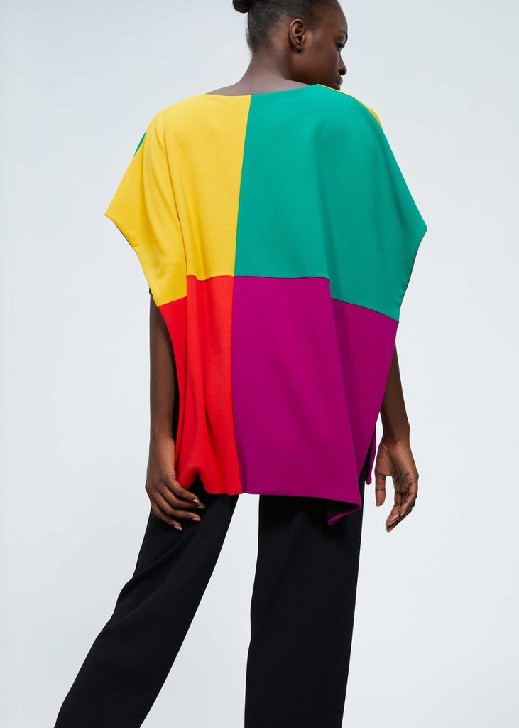 Poncho multicolore