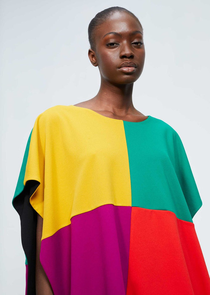 Poncho multicolore