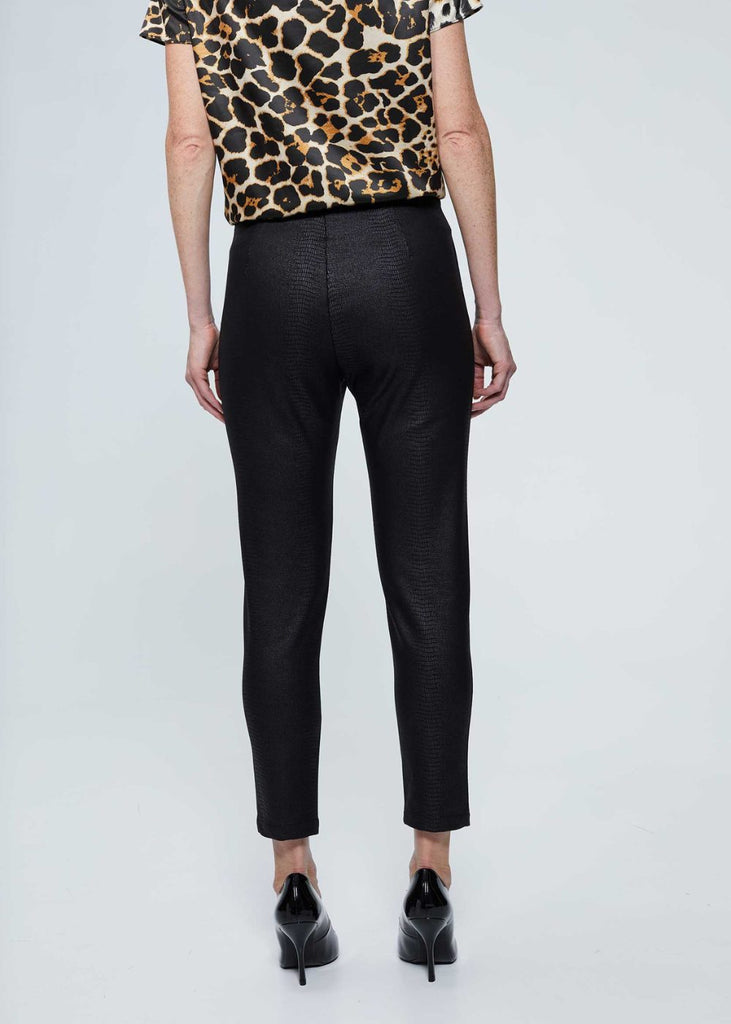Legging effet cuir embossé