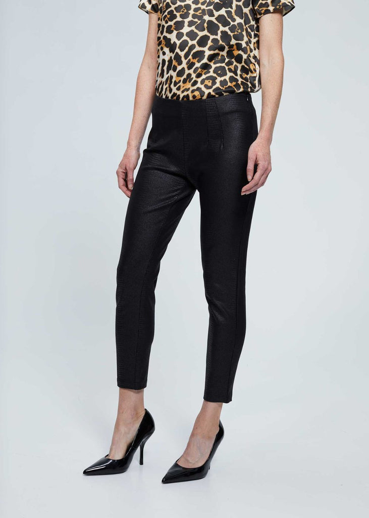 Legging effet cuir embossé