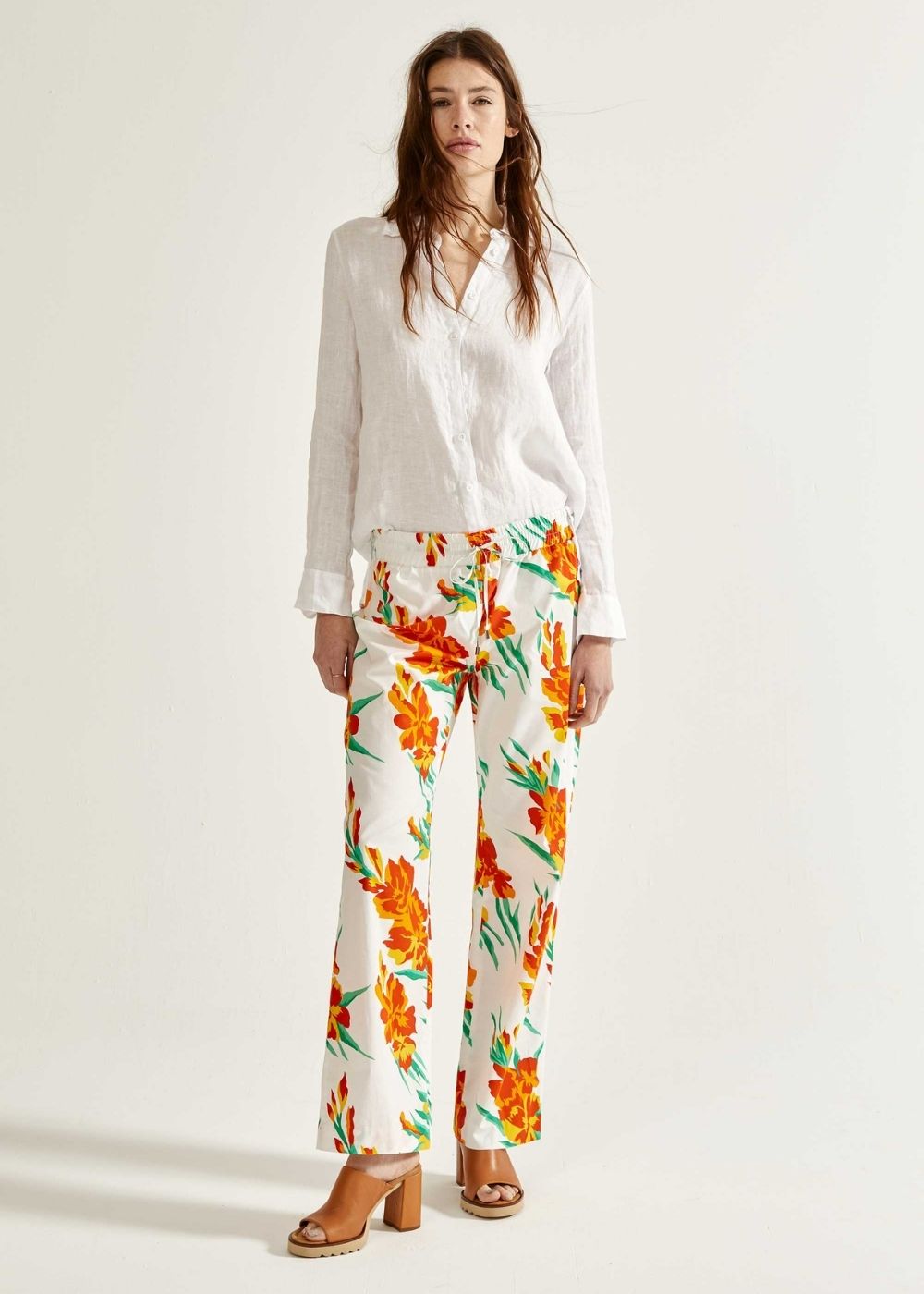 Multicolor floral pattern loose pants Georges Rech Paris