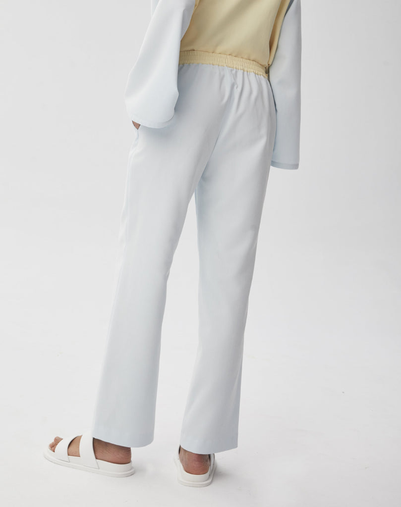 PANTALON JOGGING BI-COLORE - BLEU PALE