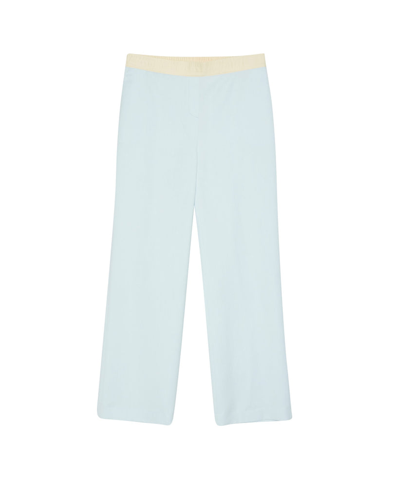 PANTALON JOGGING BI-COLORE - BLEU PALE