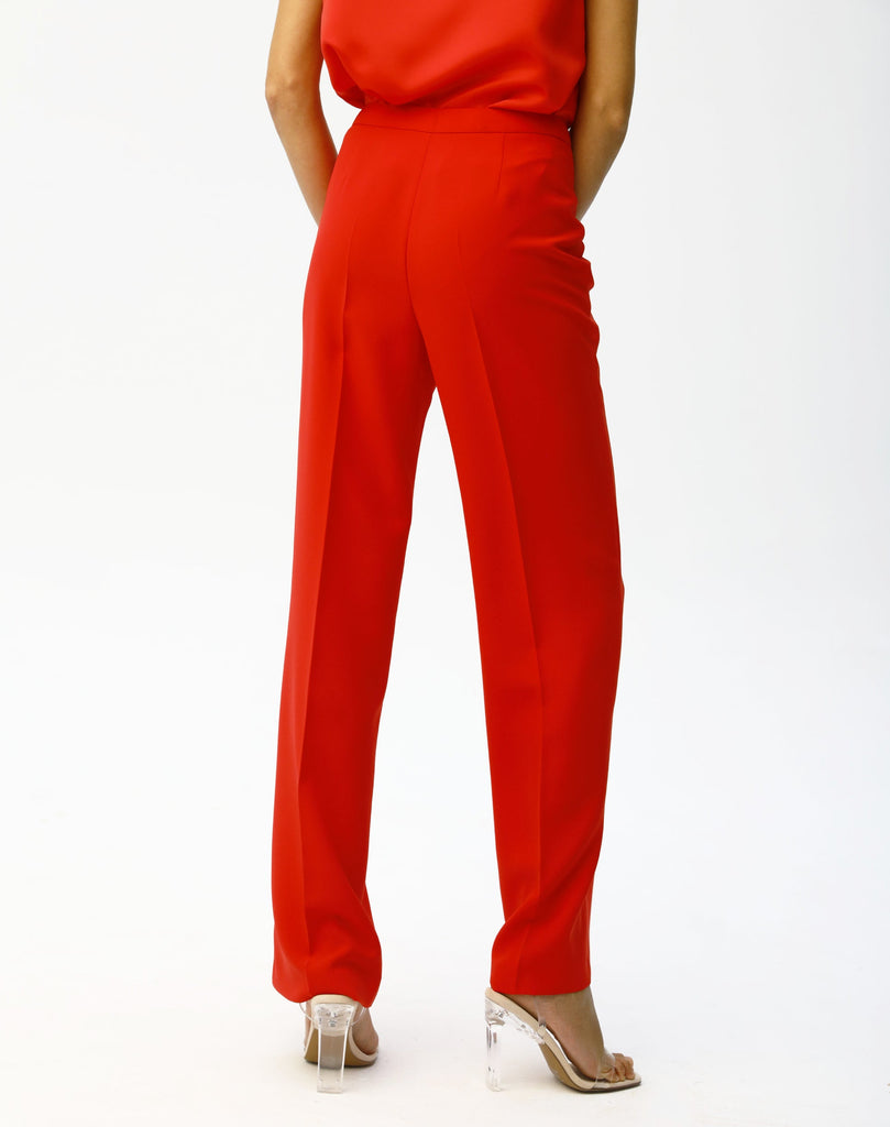 Pantalon évasé orange vif - ORANGE_VIF