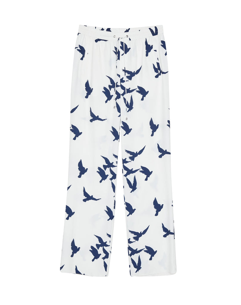 
Pantalon imprimé oiseaux - BLEU_FONCE