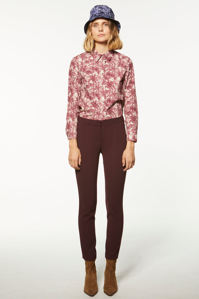 Pantalon droit - GRENAT