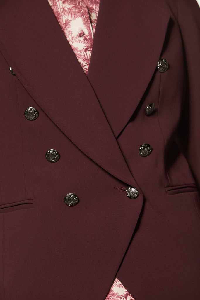 Veste croisée - GRENAT