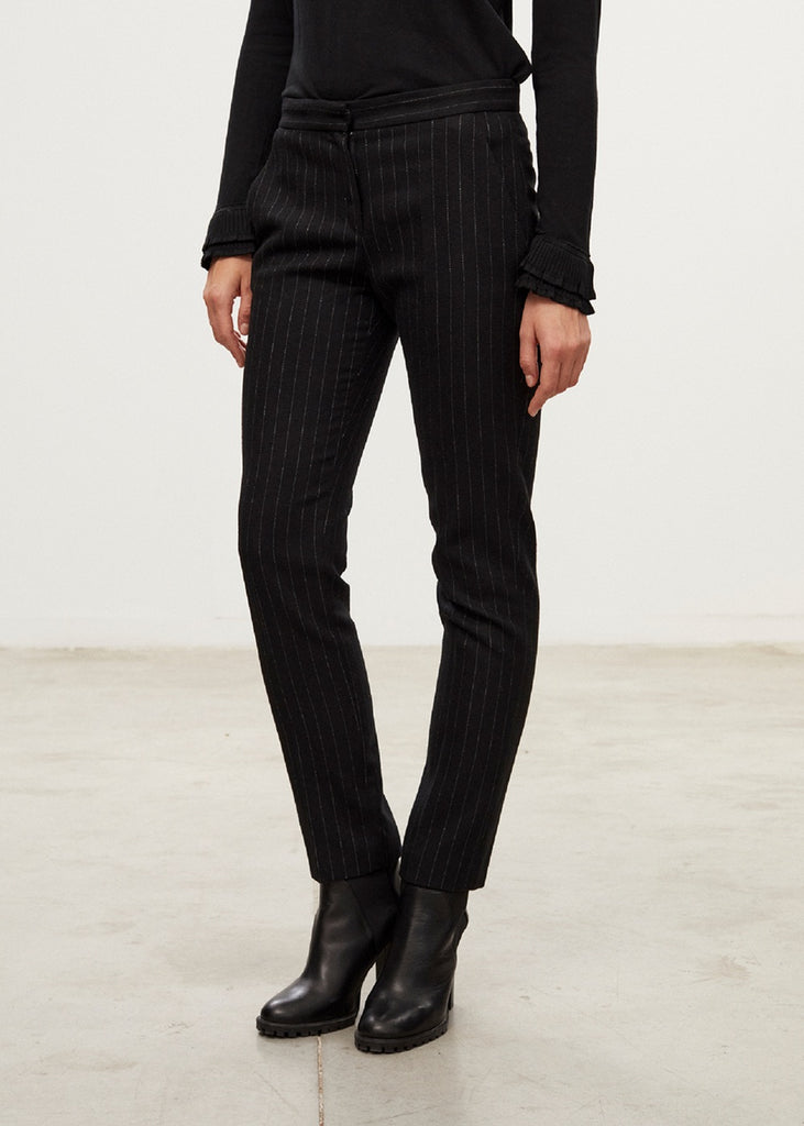 Pantalon droit lainage