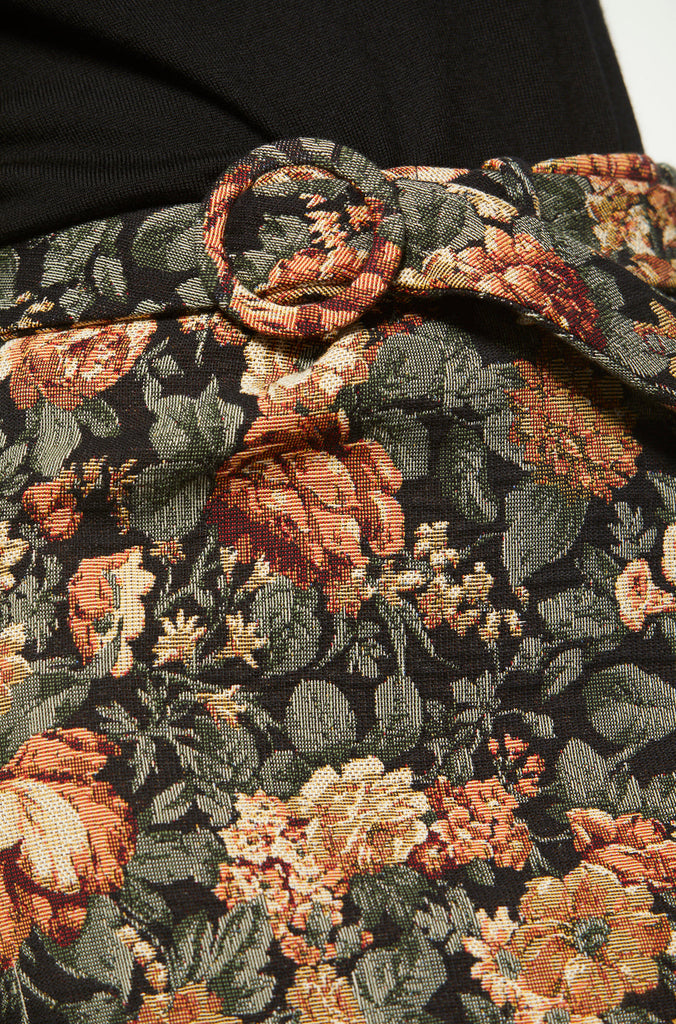 Jupe courte jacquard - NOIR