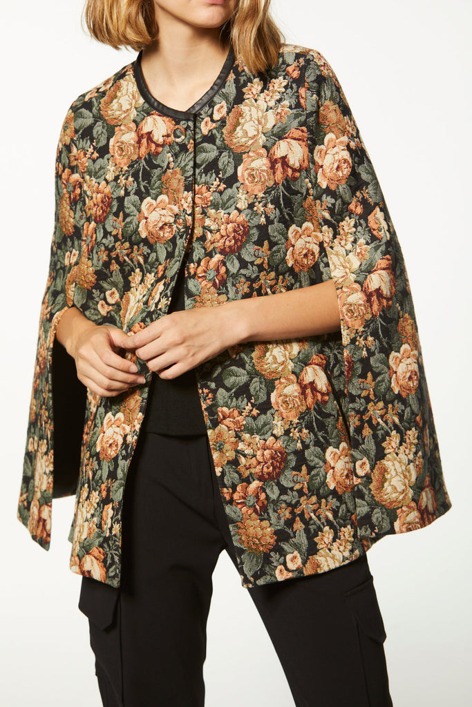 Cape jacquard - NOIR