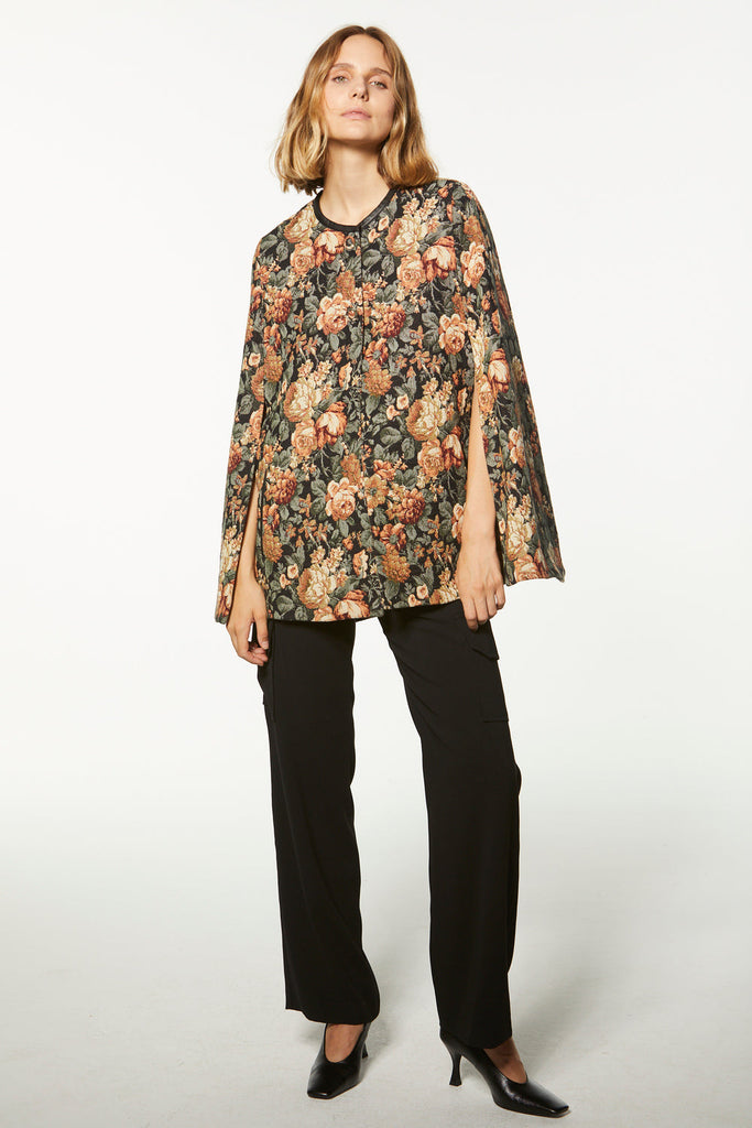 Cape jacquard - NOIR