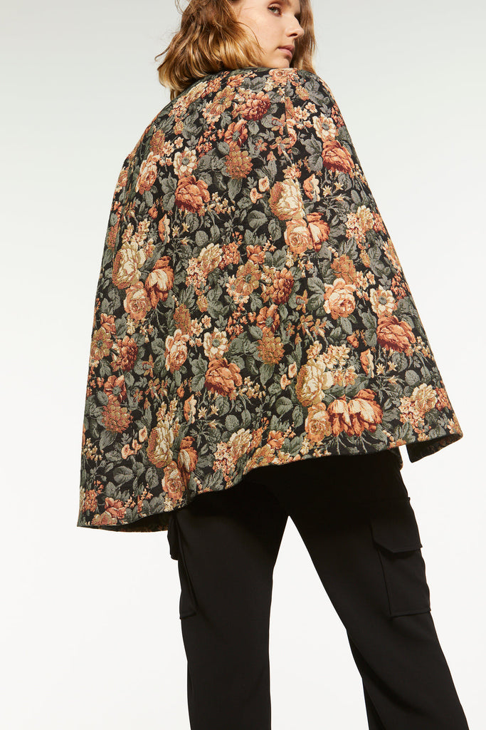 Cape jacquard - NOIR