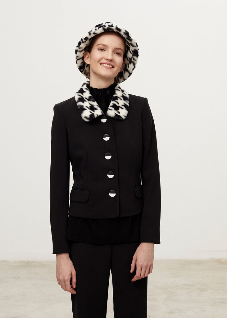 Veste col fourrure