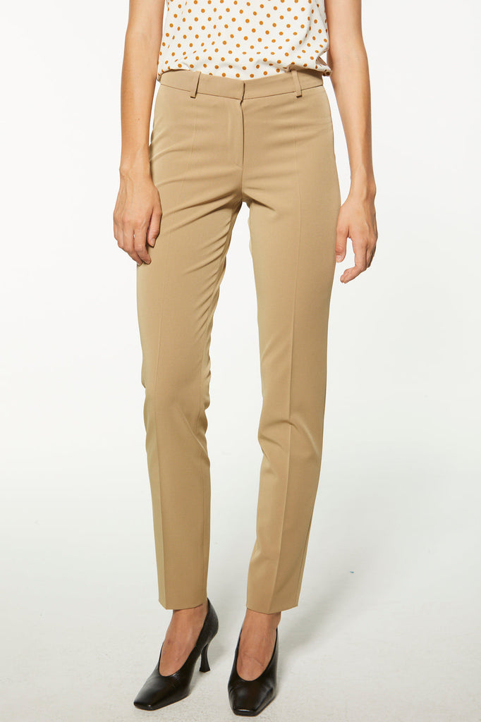 Pantalon droit - BEIGE FONCE