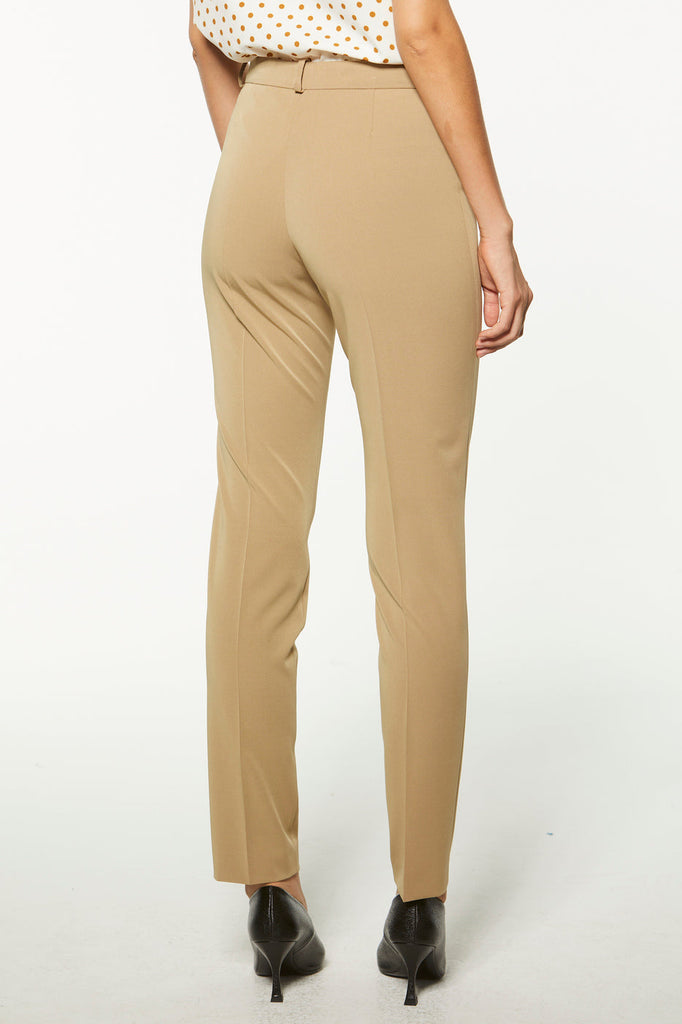 Pantalon droit - BEIGE FONCE