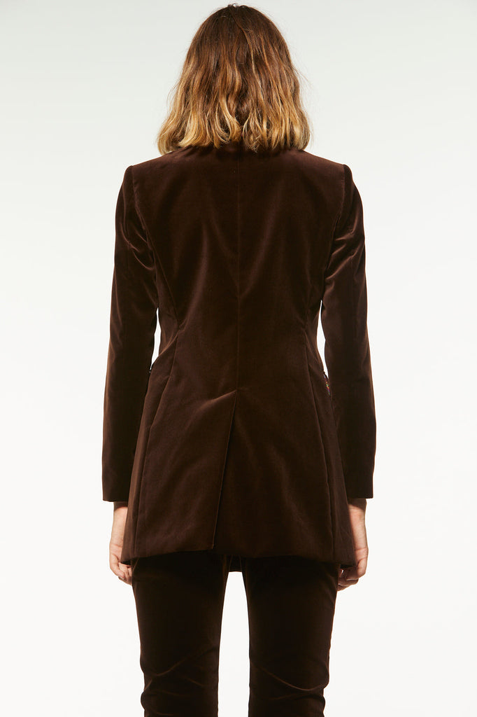 Veste longue - MARRON FONCE