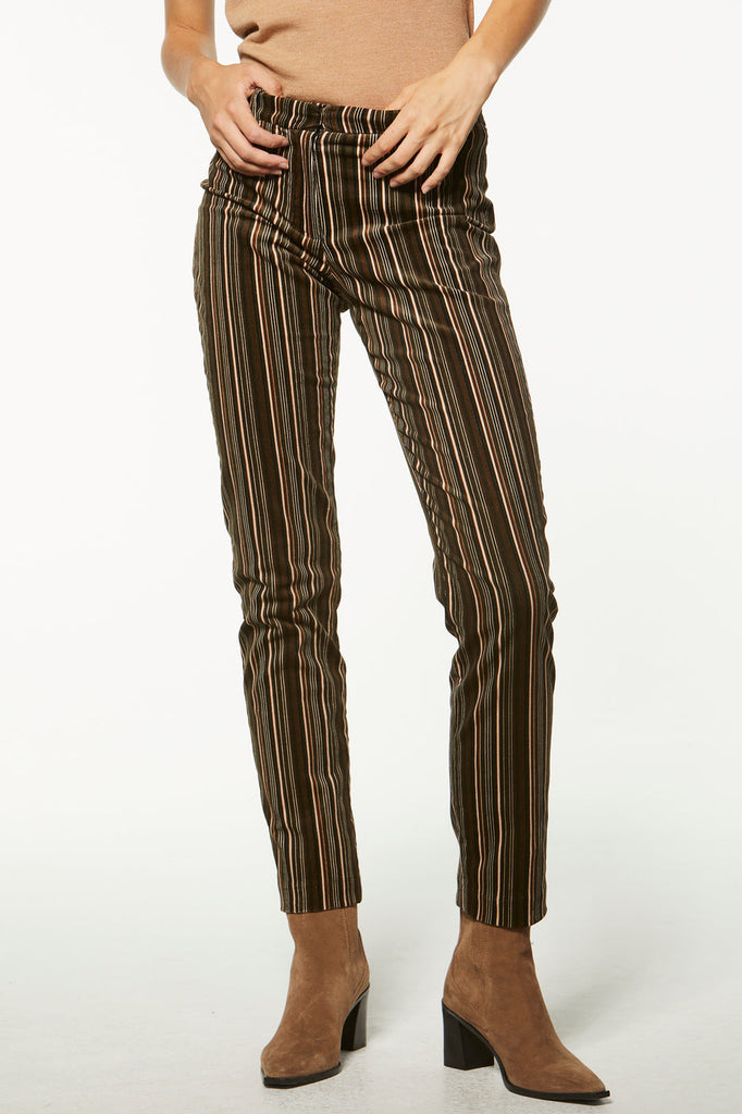 Pantalon en velours rayé - MULTICOLORE