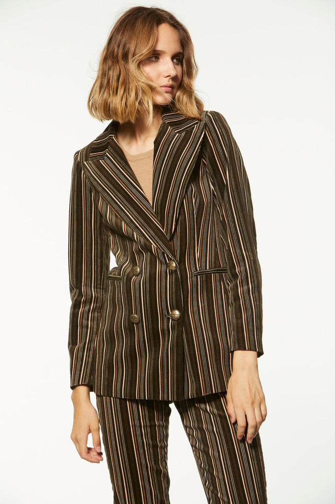 Veste longue croisée - MULTICOLORE