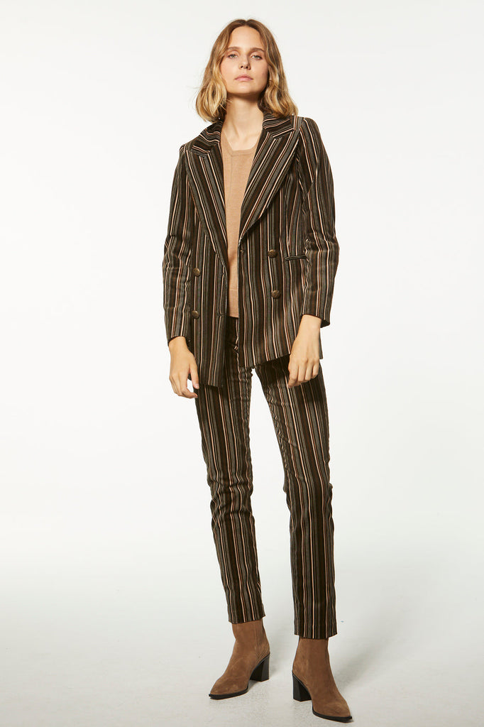 Veste longue croisée - MULTICOLORE