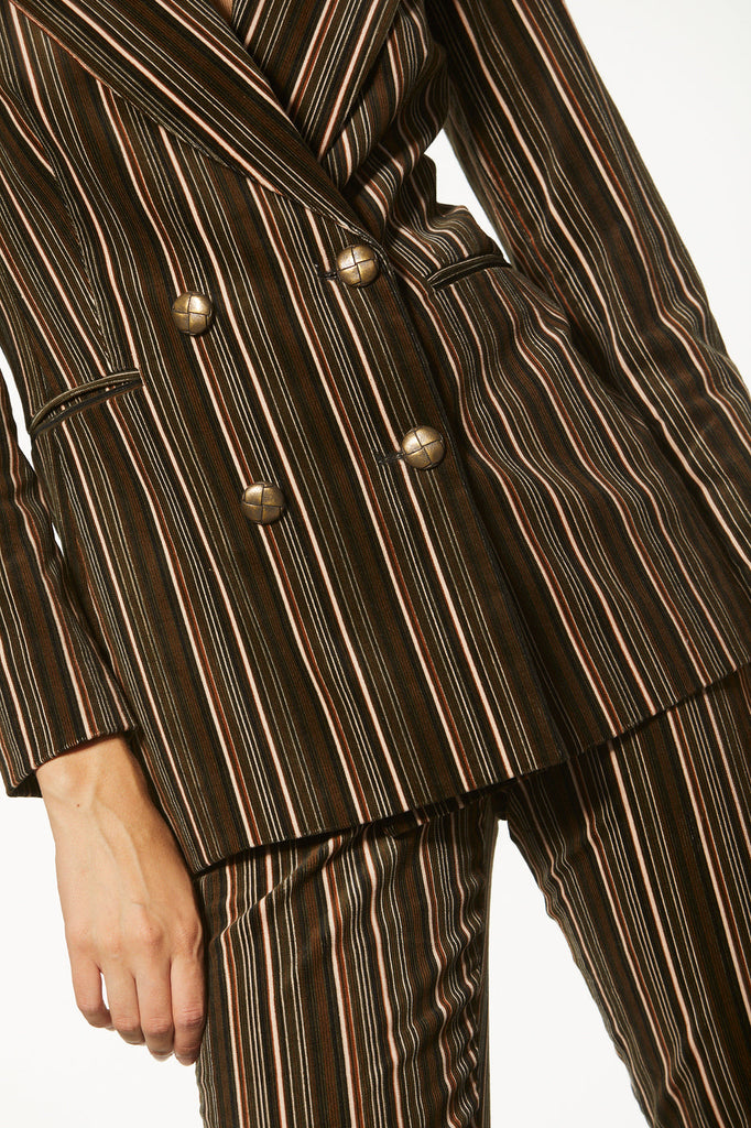 Veste longue croisée - MULTICOLORE