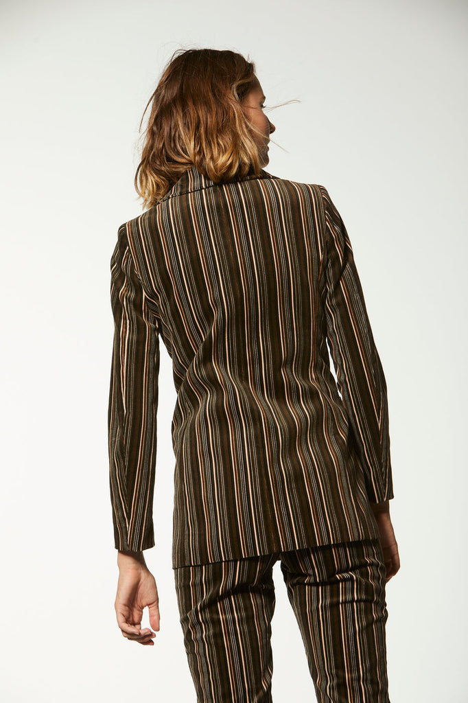 Veste longue croisée - MULTICOLORE