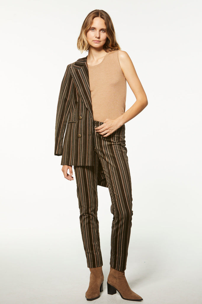 Veste longue croisée - MULTICOLORE