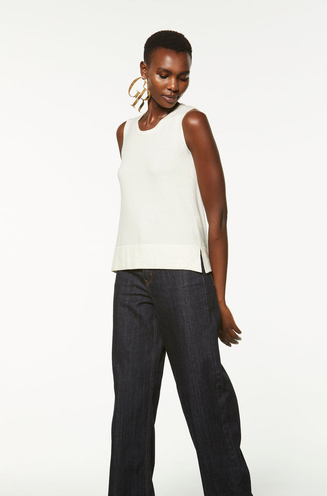 Pull sans manches - BLANC CASSE