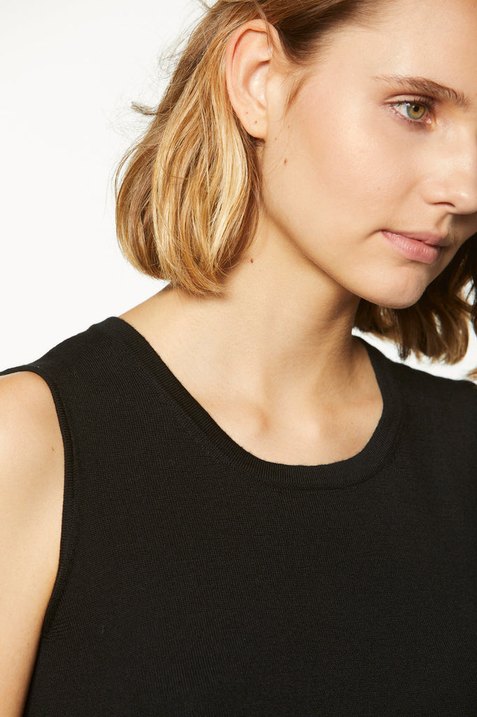 Pull sans manches - NOIR