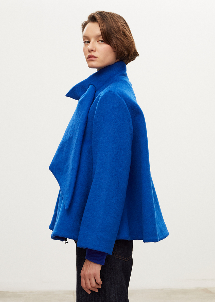 Manteau court en laine