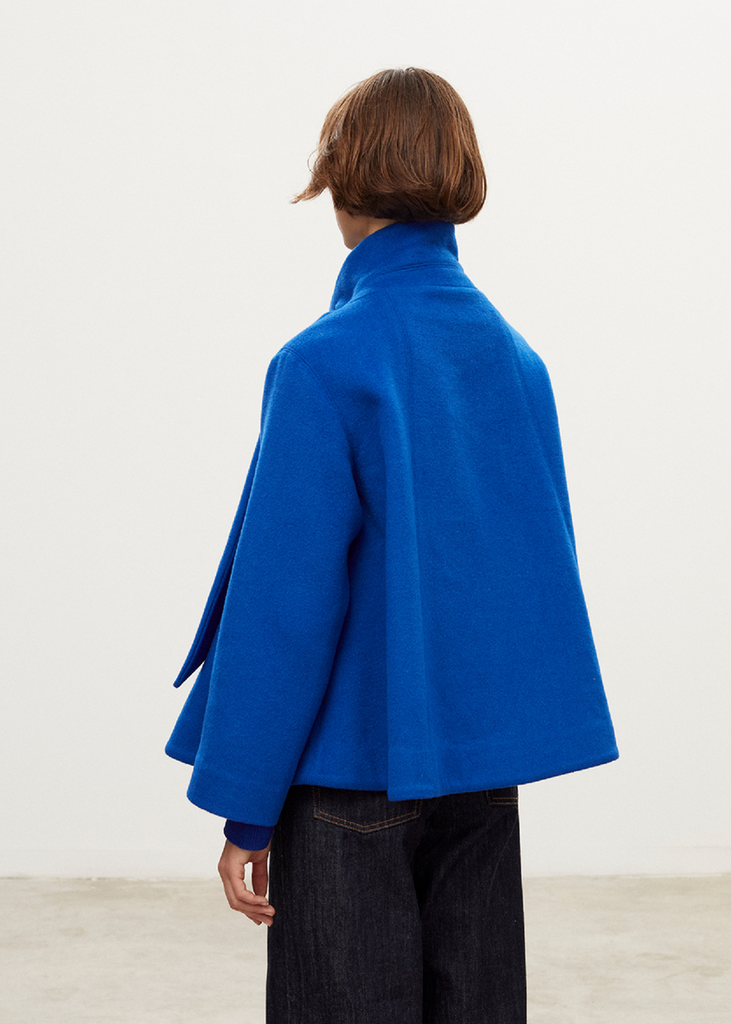 Manteau court en laine