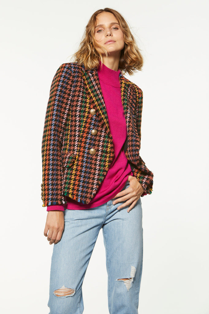 Veste croisée cintrée - MULTICOLOR