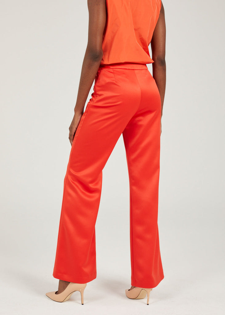 Pantalon coupe évasée orange vif - ORANGE VIF